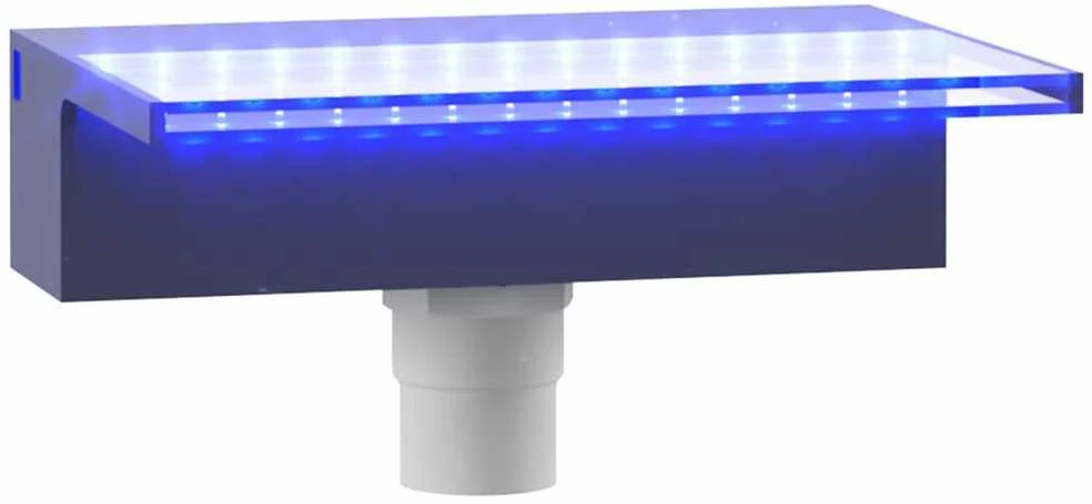 Krioklys su įvairių spalvų LED lemputėmis, 30cm, akrilas