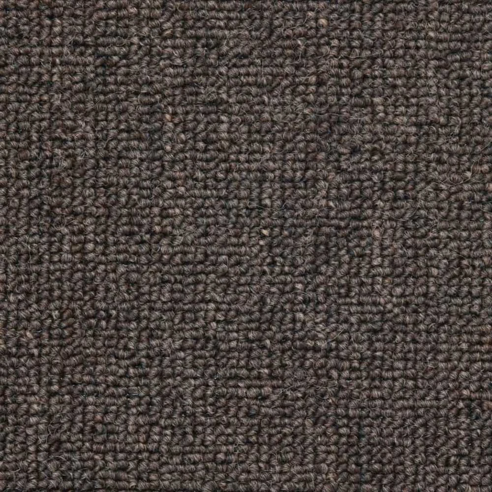 Laiptų kilimėliai, 10vnt., kavos rudos spalvos, 56x17x3cm