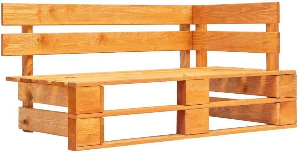 Lauko baldų komplektas Dvivietė sofa iš palečių su pagalvėlėmis, impregnuota pušis