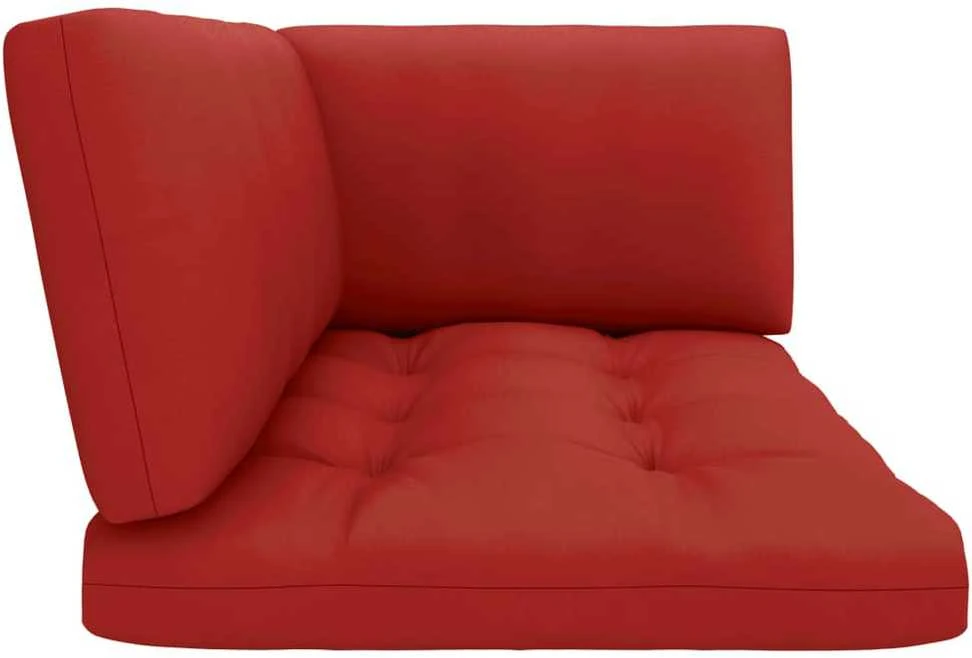 Lauko baldų komplektas Dvivietė sofa iš palečių su pagalvėlėmis, impregnuota pušis