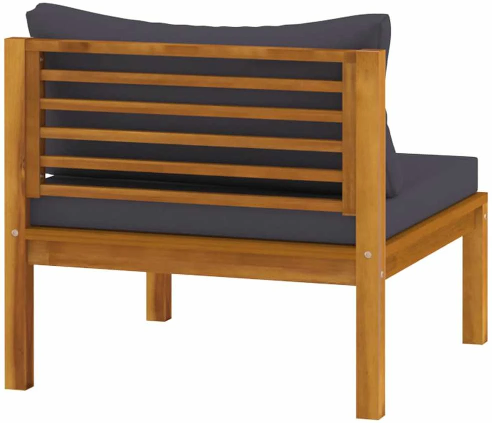Keturvietė sodo sofa su pagalvėlėmis, akacijos medienos masyvas
