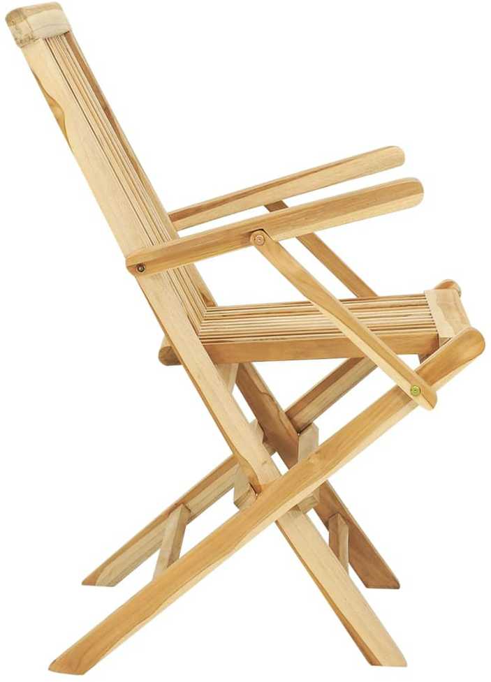 Lauko baldų komplektas Lauko valgomojo baldų komplektas, 5d., tikmedžio med. masyvas