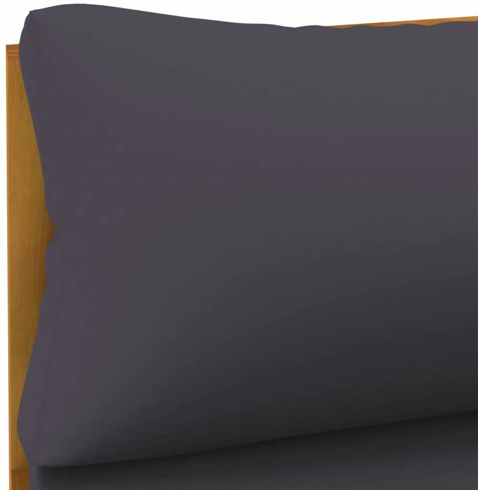 Lauko baldų komplektas Sodo baldų komplektas su pagalvėmis, 5 dalių, akacijos masyvas