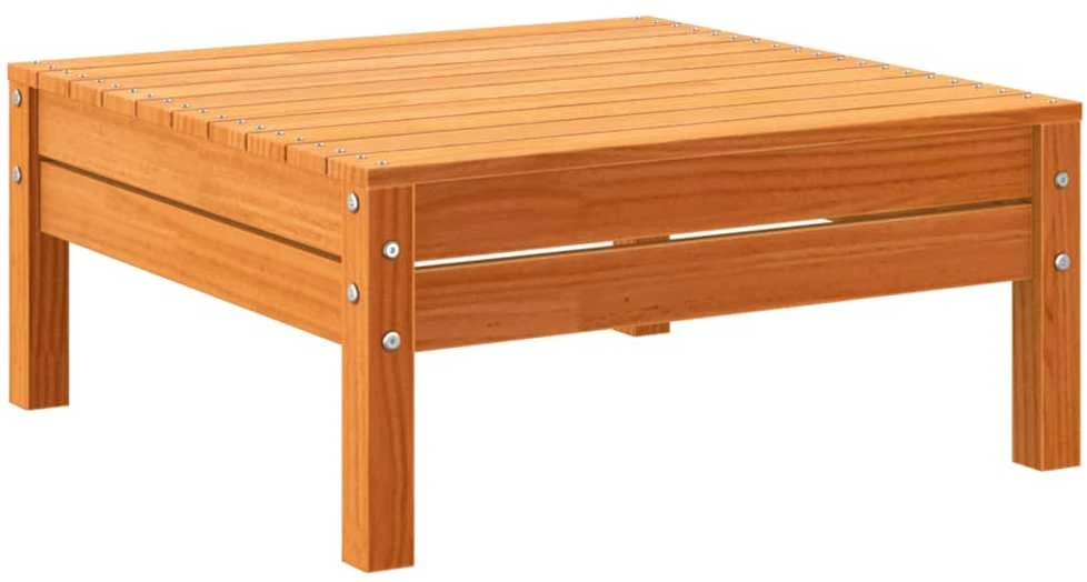 Lauko baldų komplektas Sodo komplektas su pagalvėlėmis, 6 dalių, vaško rudas, pušis