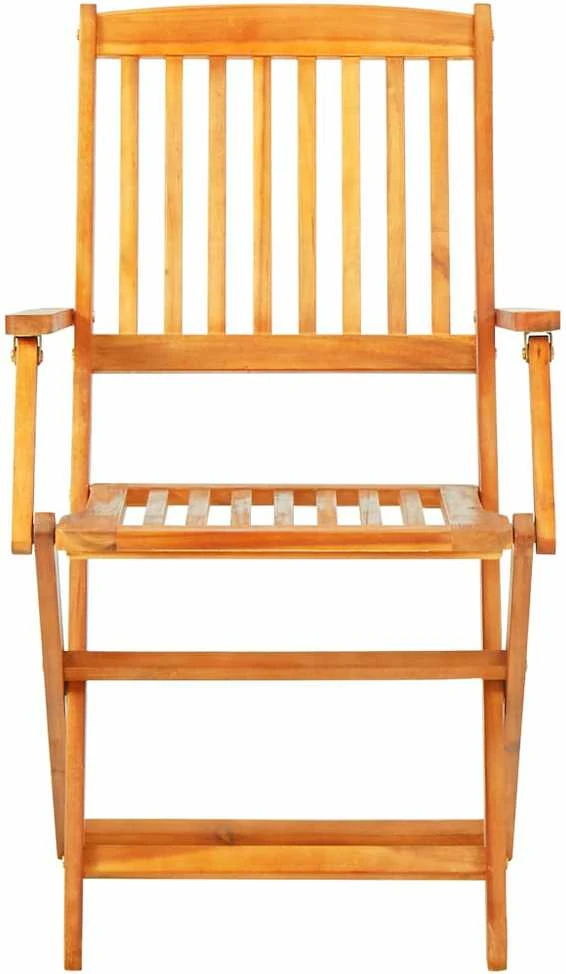 Lauko baldų komplektas Sulankst. valgomojo baldų komplektas, 5d., akacijos med. masyv.