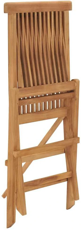Lauko baldų komplektas Sulankstomas lauko komplektas, 5 dalių, tikmedžio masyvas