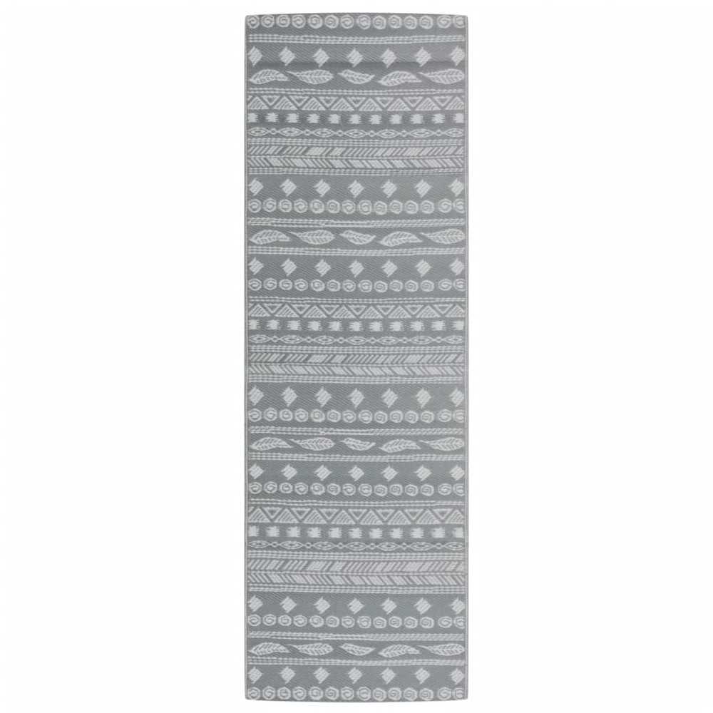 Lauko kilimas, pilkos spalvos, 80x250cm, PP