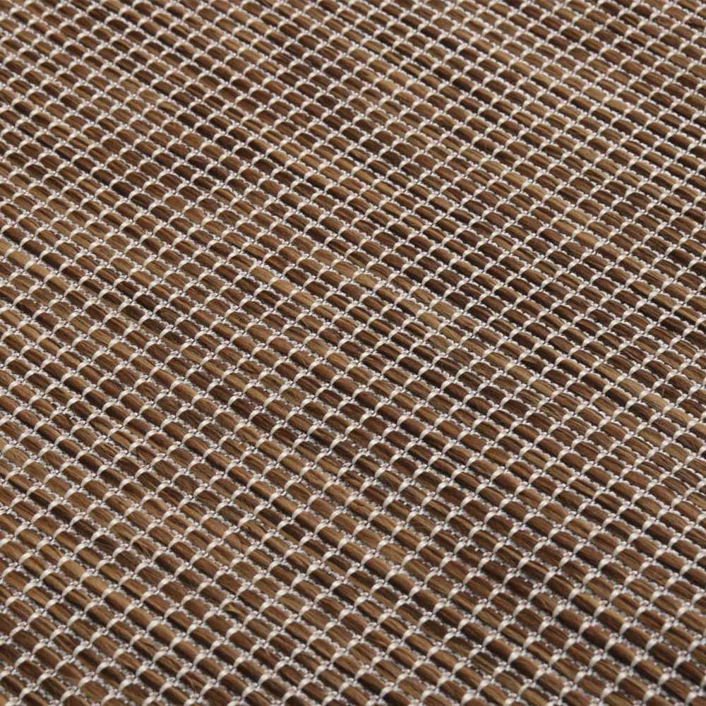 Lauko kilimėlis, rudos spalvos, 120x170cm, plokščio pynimo