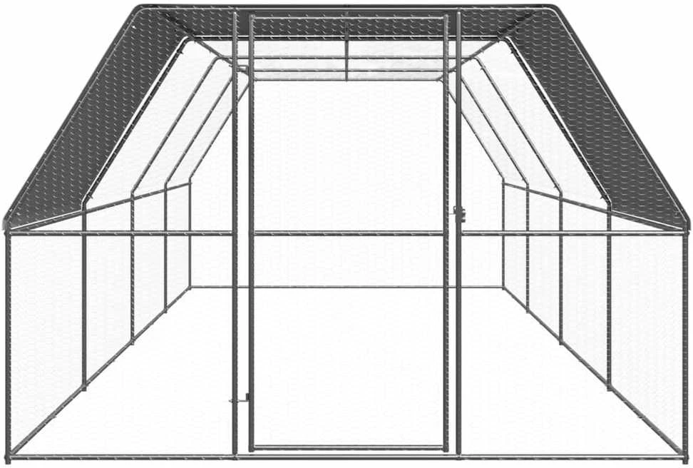 Lauko narvas viščiukams, 3x8x2m, galvanizuotas plienas