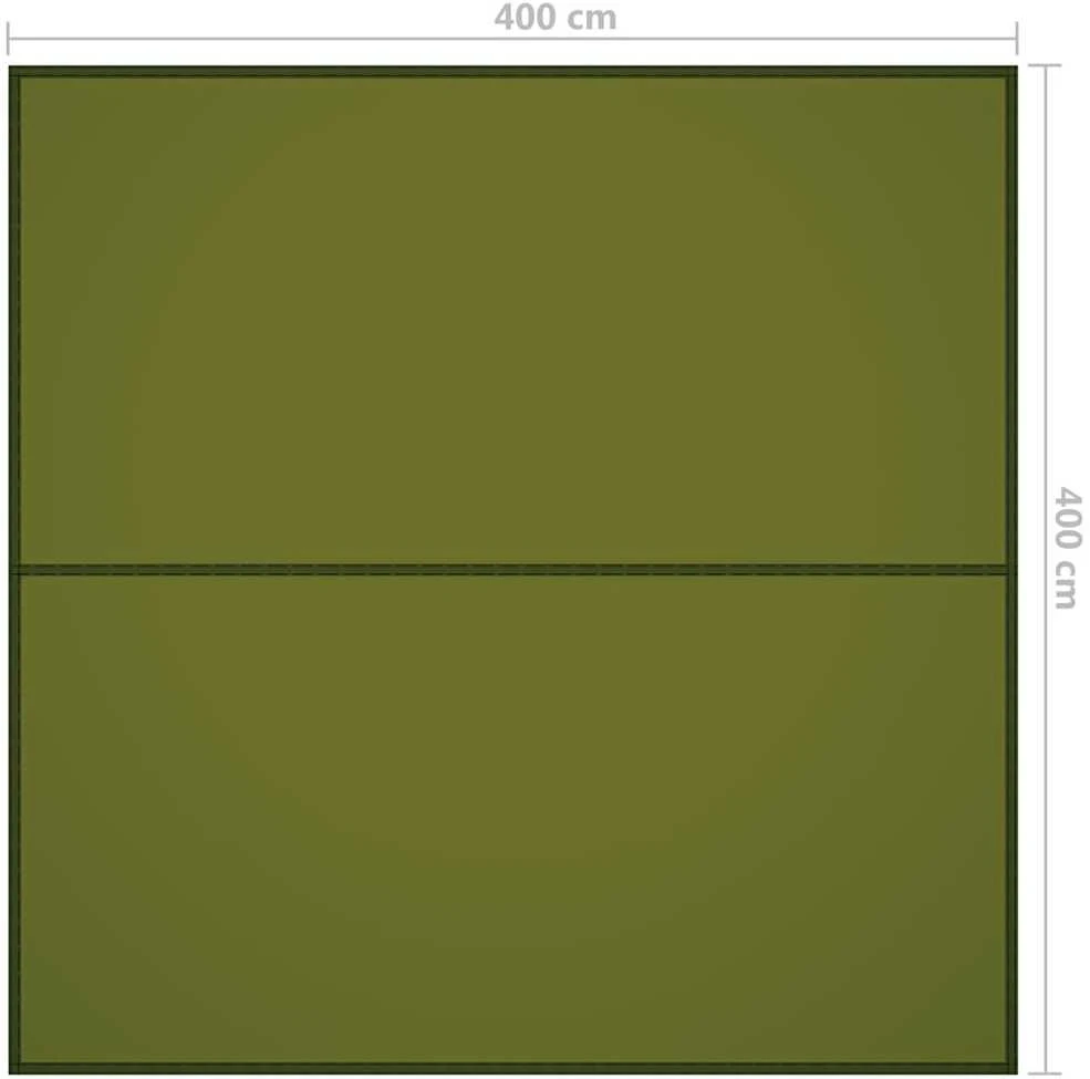 Lauko tentas, žalios spalvos, 4x4m