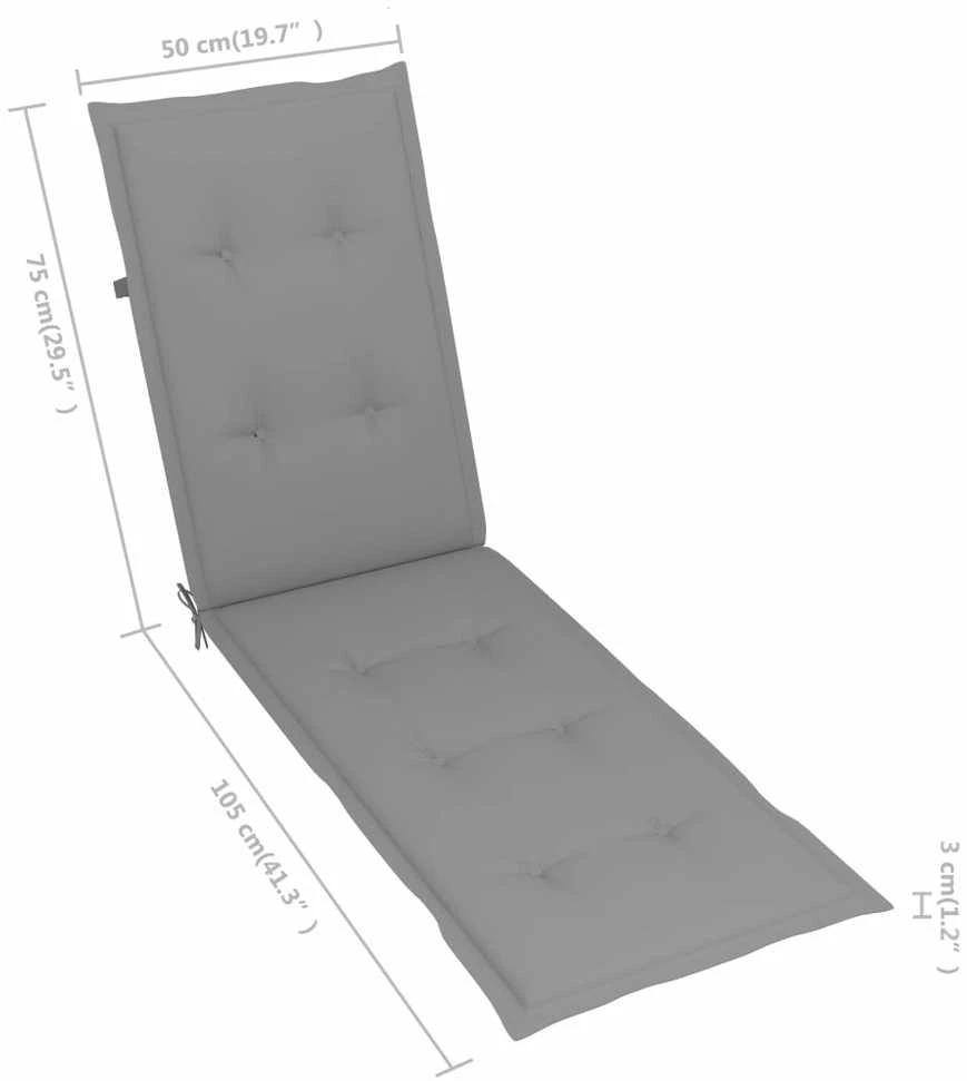 Sofa Lauko terasos kėdė su pakoja ir pagalvėle, akacijos masyvas