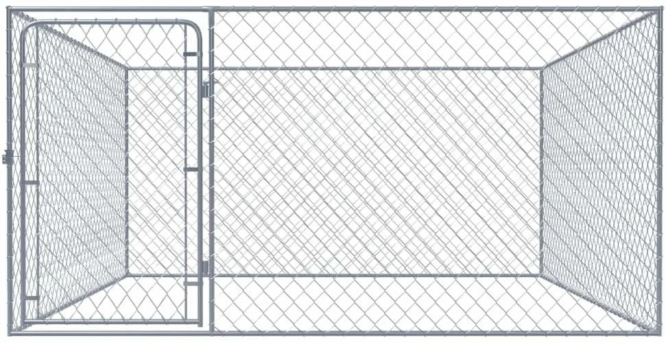 Lauko voljeras šunims, 2x2x1m, galvanizuotas plienas