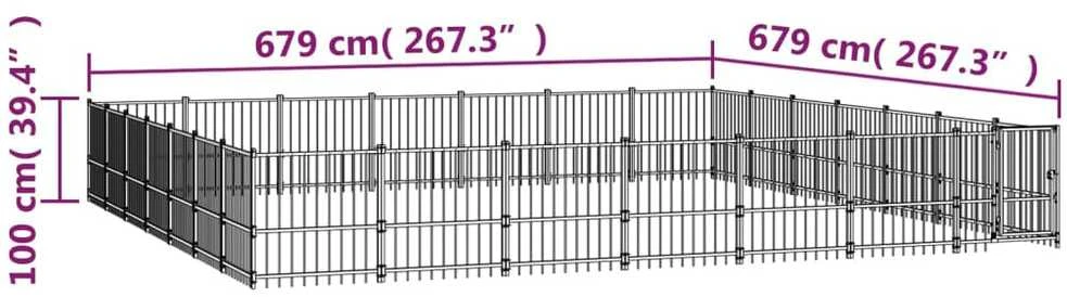 Lauko voljeras šunims, plienas, 46,1m²