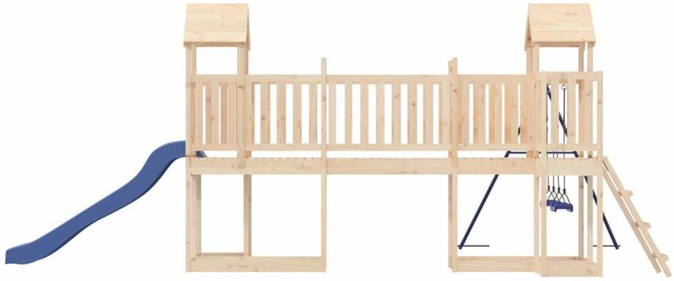 Lauko žaidimų aikštelės komplektas, pušies medienos masyvas