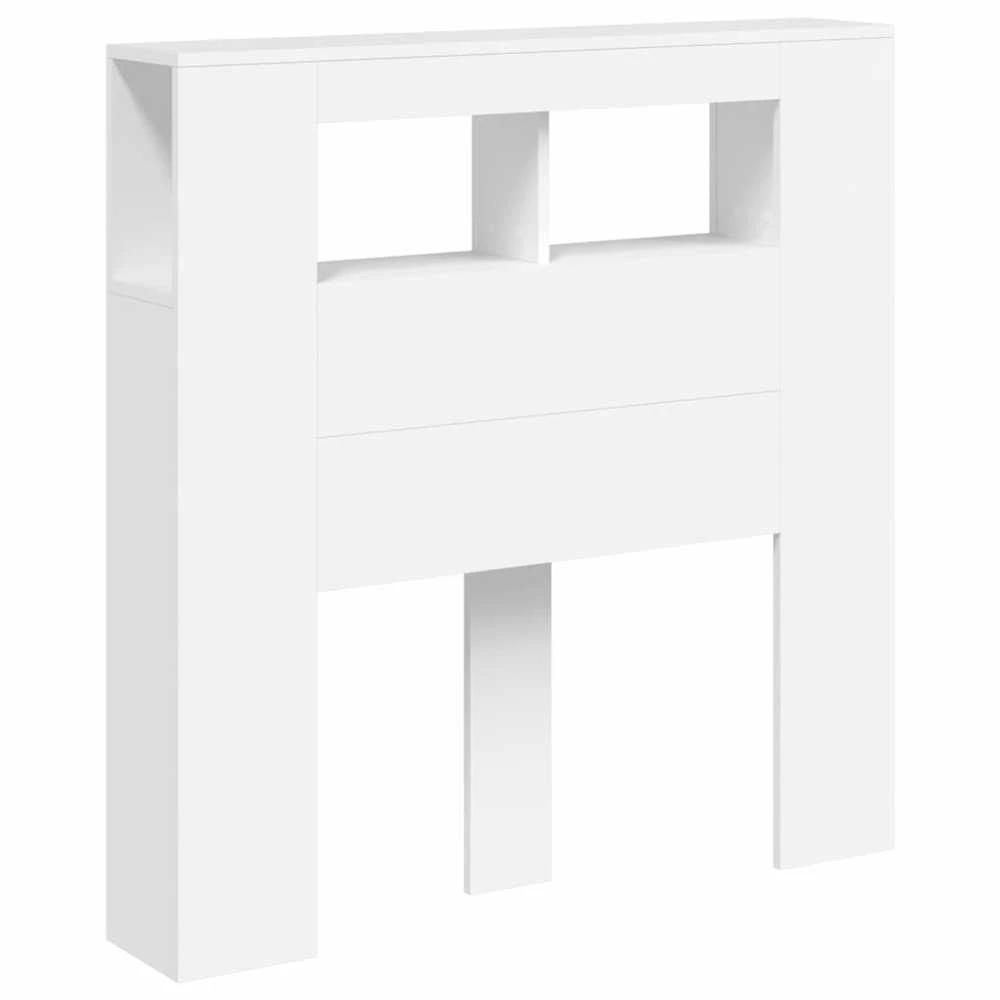 LED galvūgalis, baltas, 100x18,5x103,5cm, apdirbta mediena