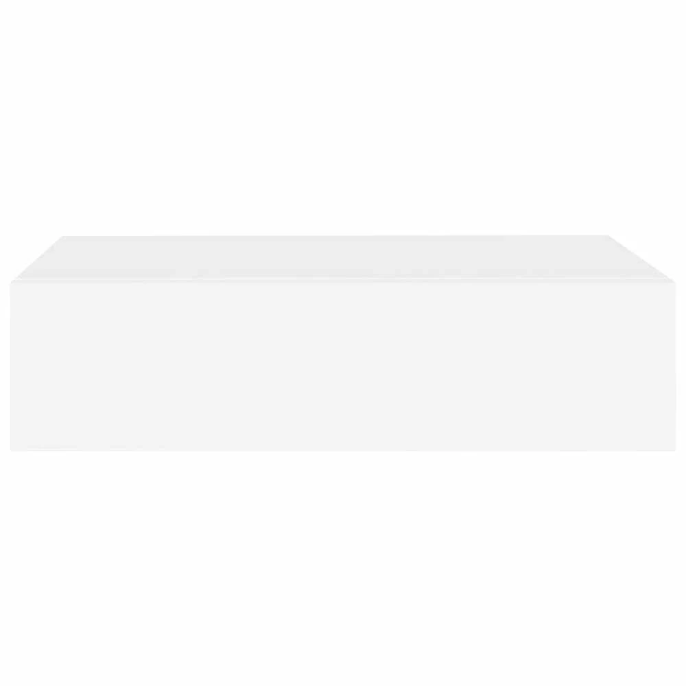 Lentynos su stalčiais, 2vnt., baltos, 40x23,5x10cm, MDF