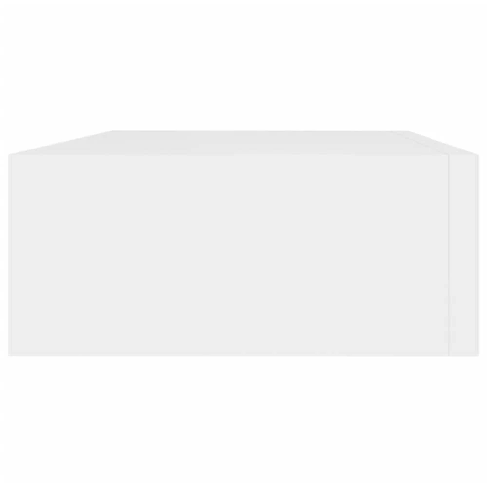 Lentynos su stalčiais, 2vnt., baltos, 40x23,5x10cm, MDF