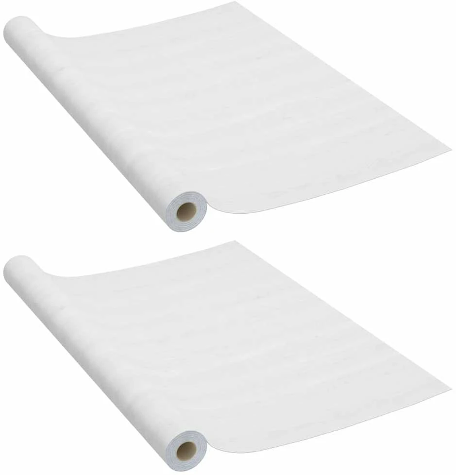 Lipnios plėvelės durims, 2vnt., baltos medienos, 210x90cm, PVC
