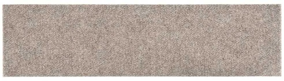 Lipnūs laiptų kilimėliai, 15vnt., kreminiai, 76x20cm