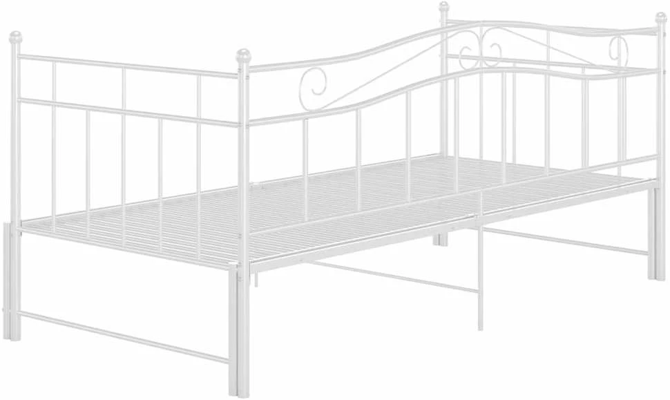 Ištraukiamos sofos-lovos rėmas, baltas, 90x200cm, metalas