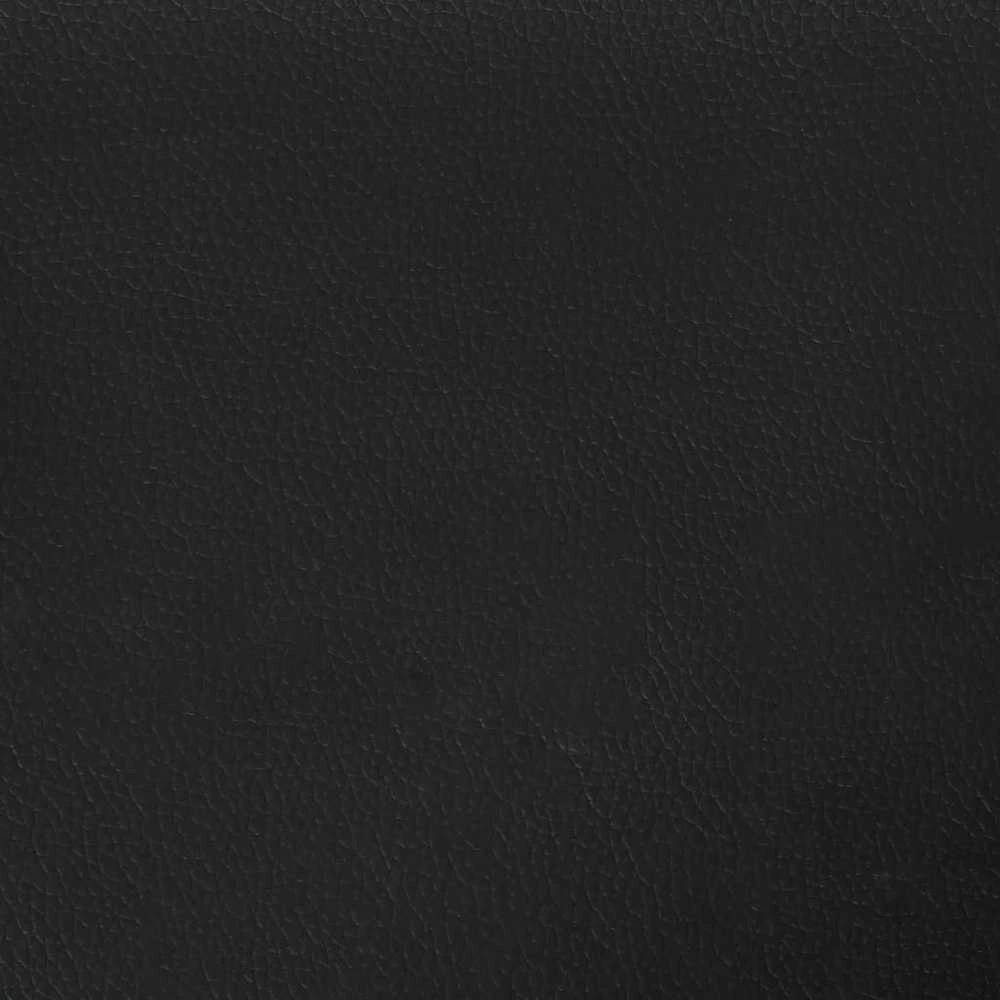 Lovos rėmas su galvūgaliu, juodos, 140x190 cm, dirbtinė oda