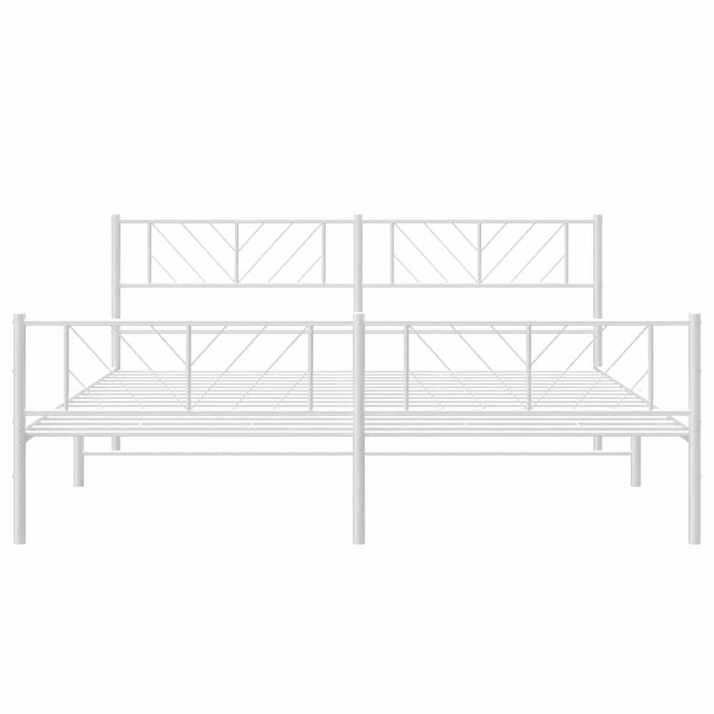 Lova Lovos rėmas su galvūgaliu/kojūgaliu, baltas, 183x213cm, metalas