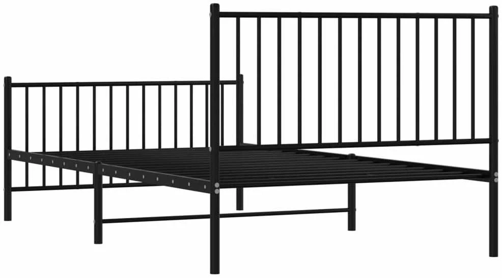 Lova Lovos rėmas su galvūgaliu/kojūgaliu, juodas, 107x203cm, metalas
