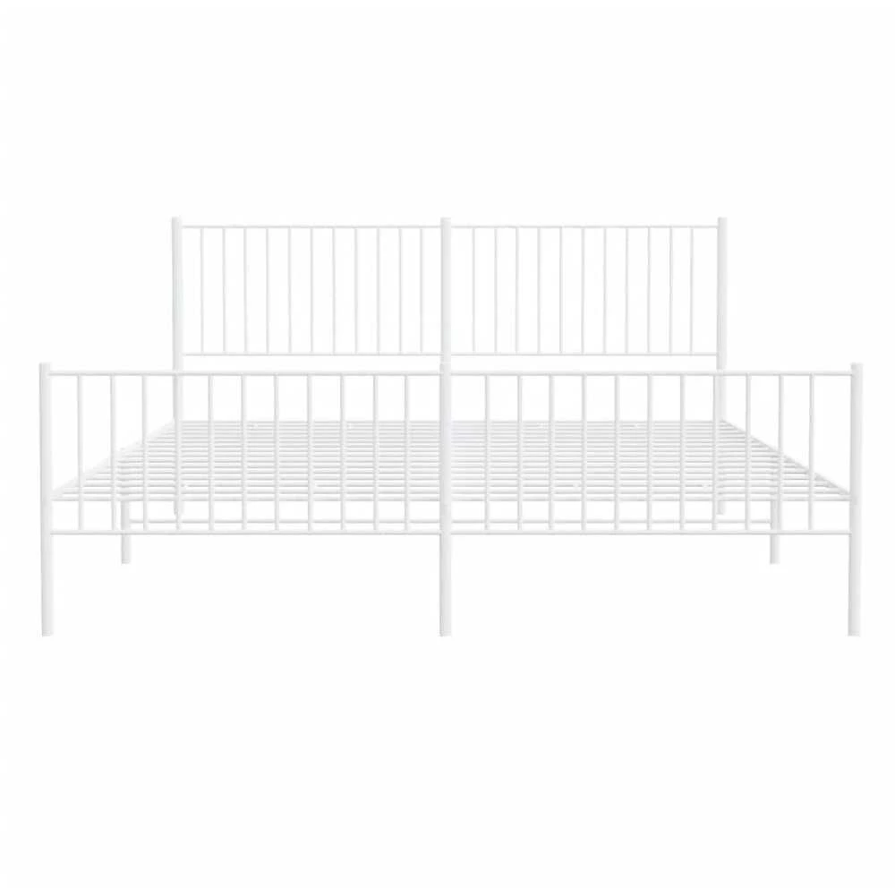 Lova Lovos rėmas su galvūgaliu/kojūgaliu, baltas, 183x213cm, metalas