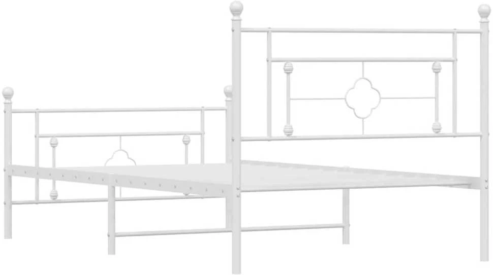 Lova Lovos rėmas su galvūgaliu/kojūgaliu, baltas, 107x203cm, metalas