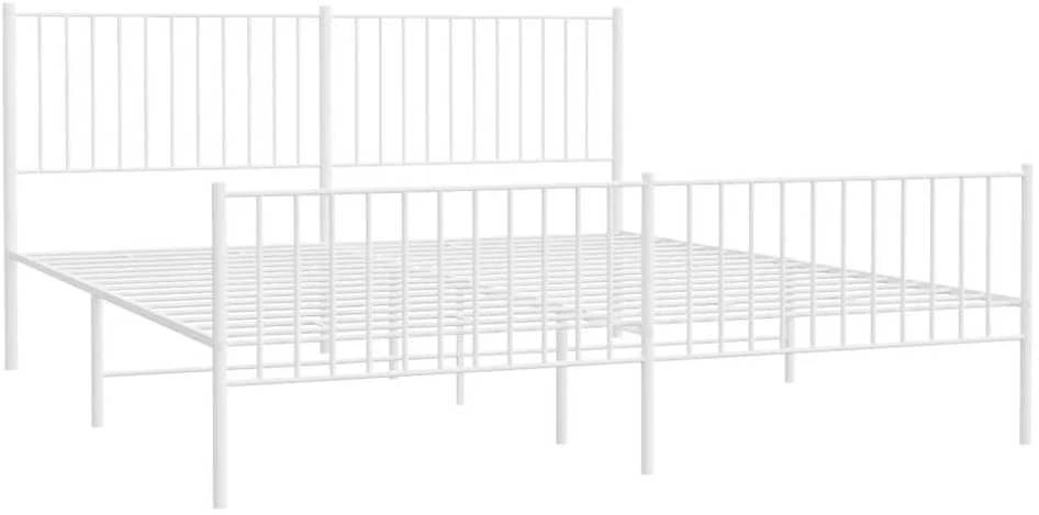 Lova Lovos rėmas su galvūgaliu/kojūgaliu, baltas, 183x213cm, metalas