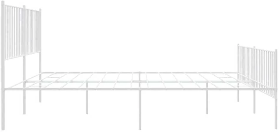 Lova Lovos rėmas su galvūgaliu/kojūgaliu, baltas, 183x213cm, metalas