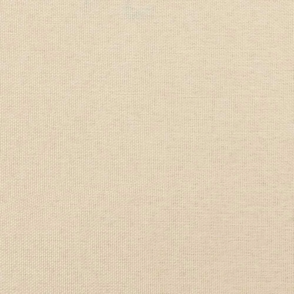 Lovos rėmas su galvūgaliu, kreminės spalvos, 90x190cm, audinys