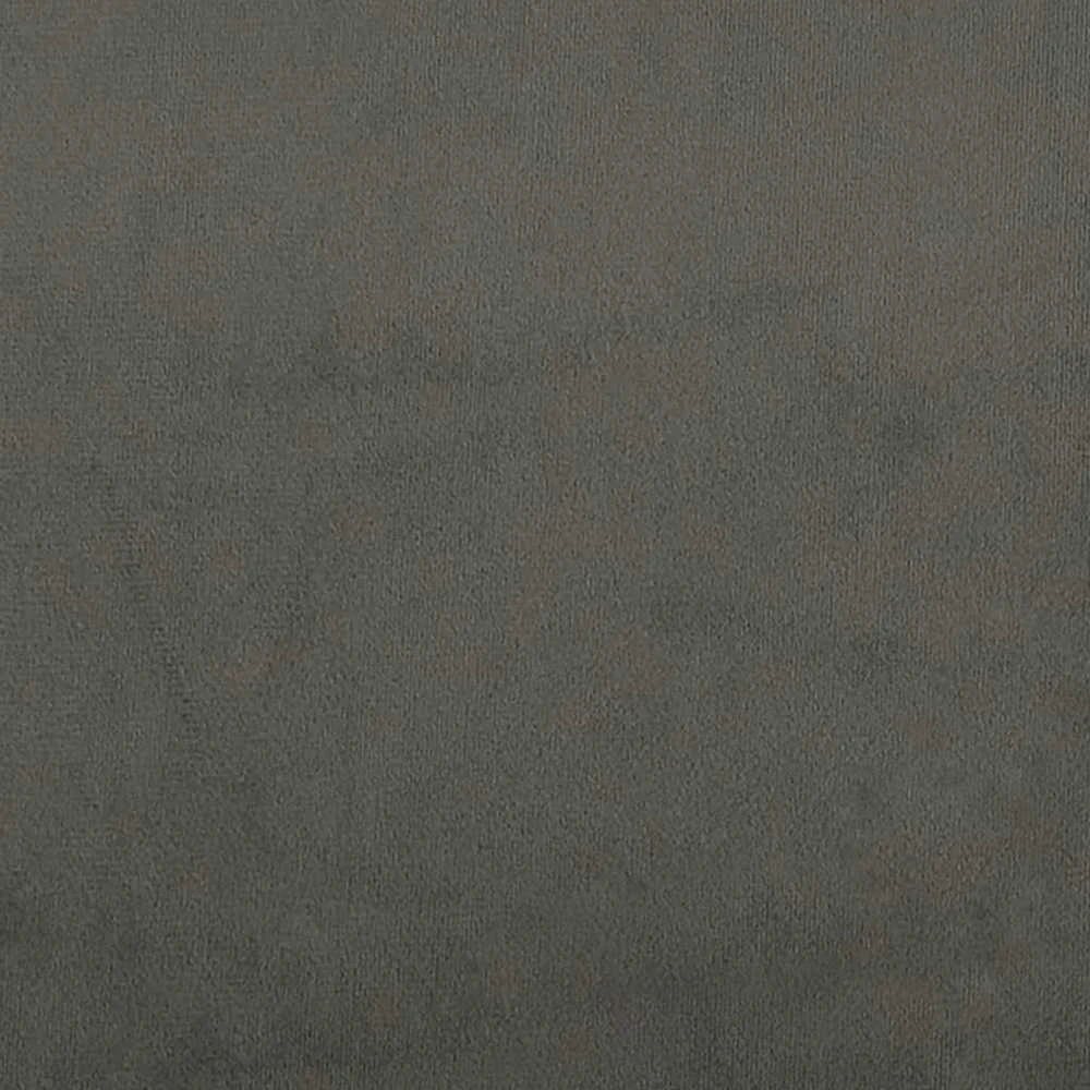 Lovos rėmas su galvūgaliu, tamsiai pilkas, 180x200 cm, aksomas
