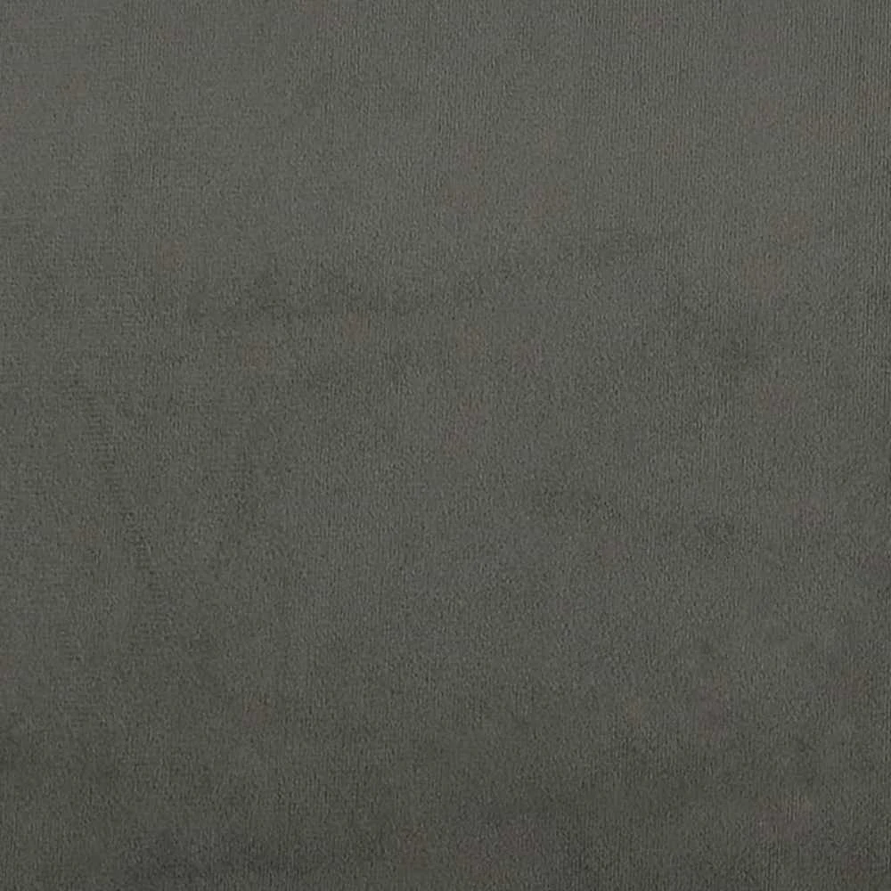 Lovos rėmas su galvūgaliu, tamsiai pilkas, 180x200 cm, aksomas