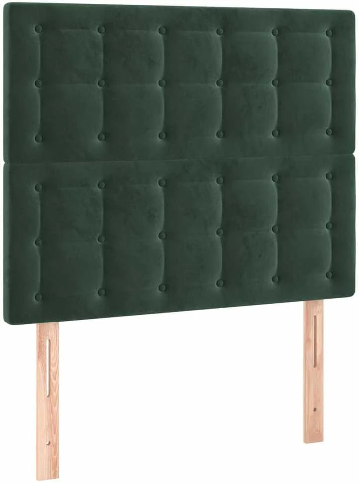 Lovos rėmas be čiužinio tamsiai žalias 120x200 cm aksomas