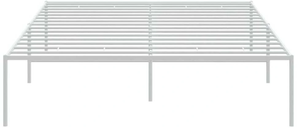 Metalinis lovos rėmas, baltos spalvos, 120x200cm