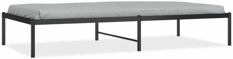 Metalinis lovos rėmas, juodos spalvos, 90x190cm