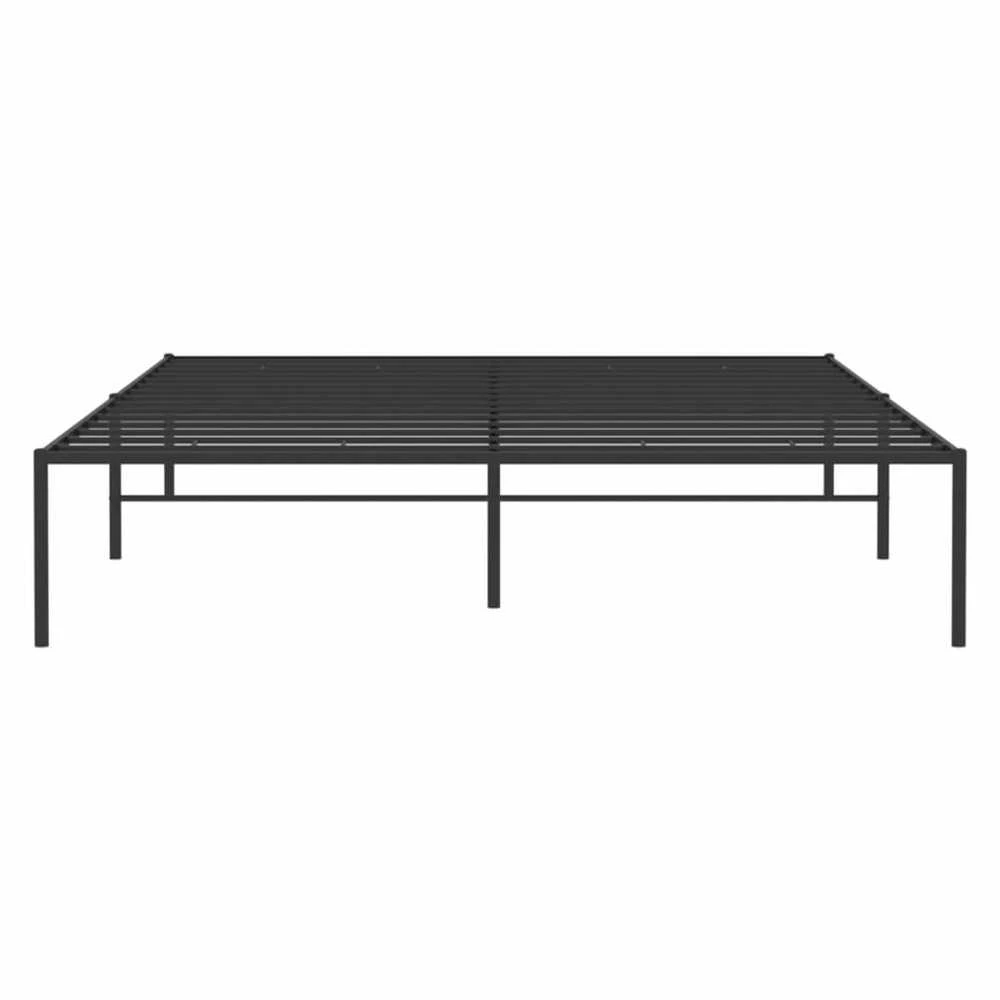 Metalinis lovos rėmas, juodos spalvos 150x200 cm