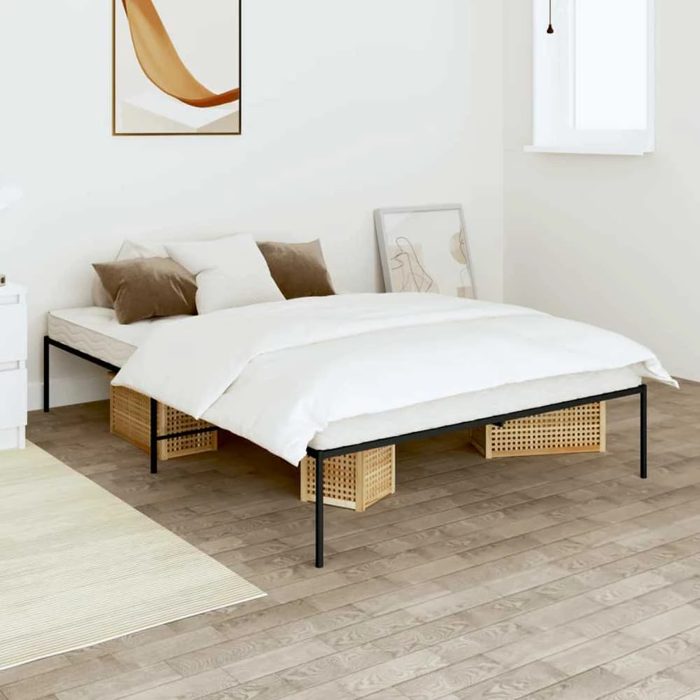Lova Metalinis lovos rėmas, juodos spalvos, 135x190cm