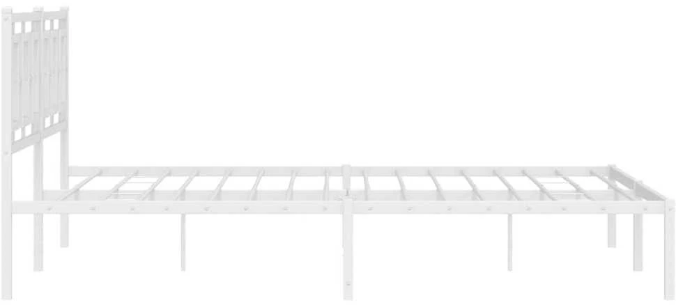 Lova Metalinis lovos rėmas su galvūgaliu, baltos spalvos, 183x213cm