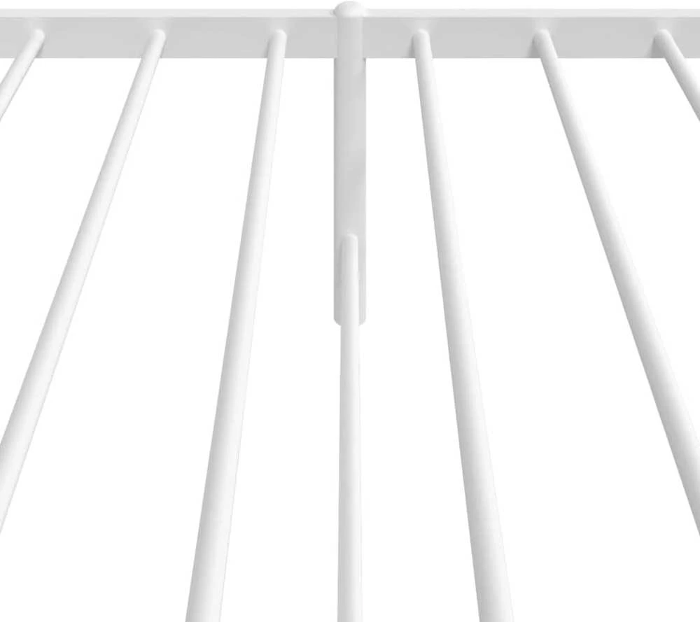 Lova Metalinis lovos rėmas su galvūgaliu, baltos spalvos, 107x203cm