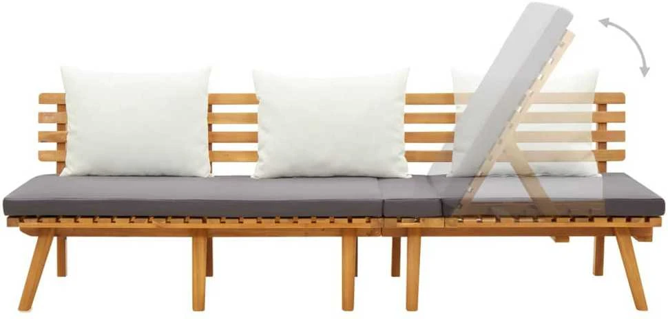 Lova Sodo sofa, 200x65cm, akacijos medienos masyvas