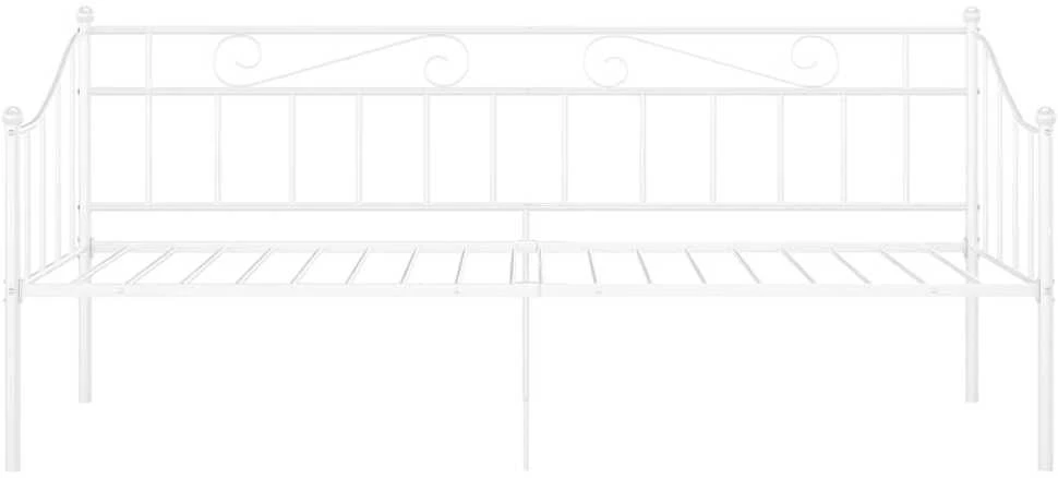 Sofos-lovos rėmas, baltos spalvos, 90x200cm, metalas