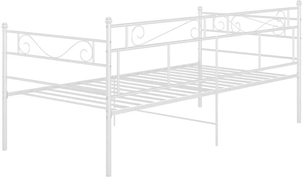 Sofos-lovos rėmas, baltos spalvos, 90x200cm, metalas