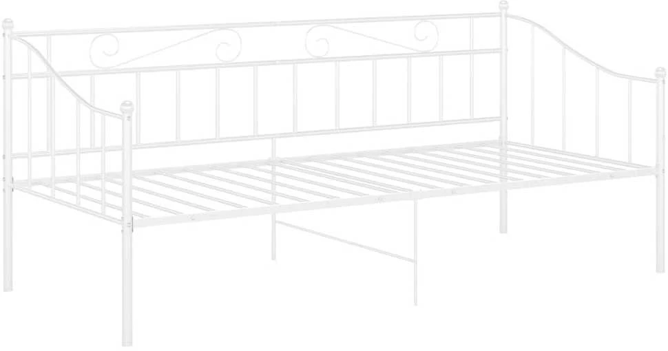 Sofos-lovos rėmas, baltos spalvos, 90x200cm, metalas