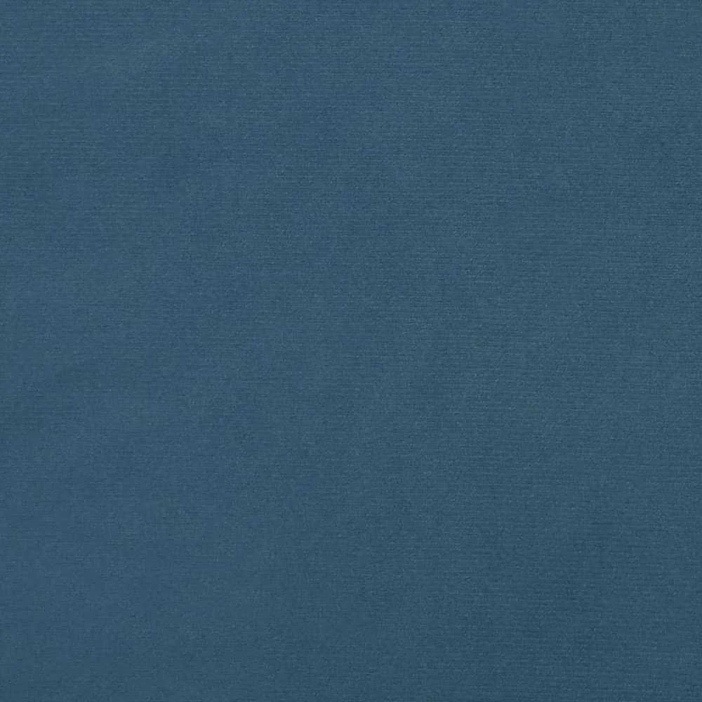 Lova su spyruoklėmis ir čiužiniu, mėlyna, 200x200 cm, aksomas
