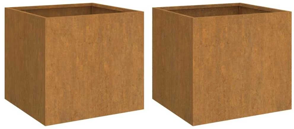 Loveliai, 2vnt., 42x40x39cm, Corten plienas