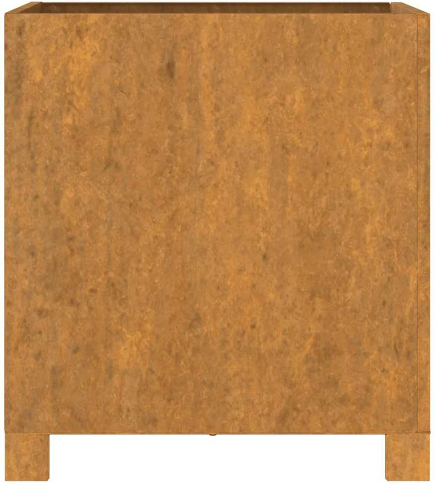 Loveliai su kojelėm, 2vnt., rūdžių, 42x40x43cm, Corten plienas