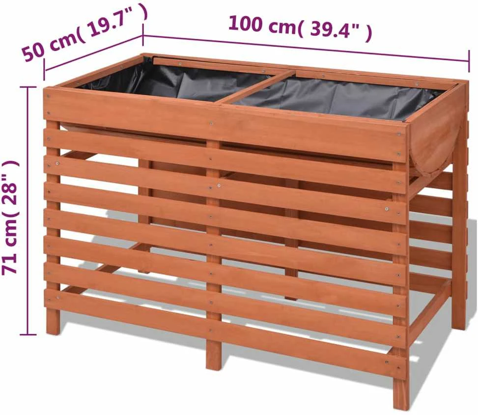 Lovelis augalams, 100 x 50 x 71 cm, medinis