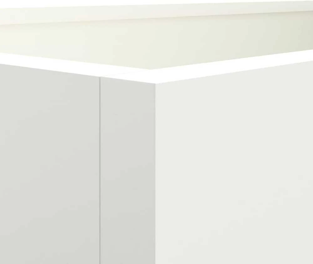 Lovelis, baltos spalvos, 62x30x29cm, šaltai valcuotas plienas